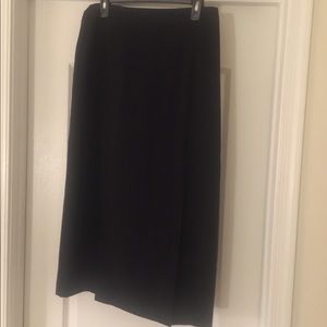 Black skirt with splits in front